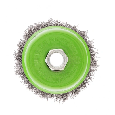 Щетка для УШМ, 75 мм, М14, "чашка", витая проволока 0.3 мм Сибртех по ценам производителя в Санкт-Петербурге с доставкой по всей России