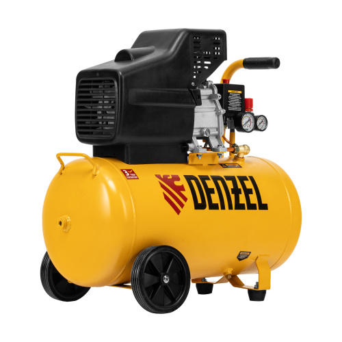 Компрессор воздушный, прямой привод DC1500/50, 1.5 кВт, 50 литров, 220 л/мин Denzel по ценам производителя в Санкт-Петербурге с доставкой по всей России