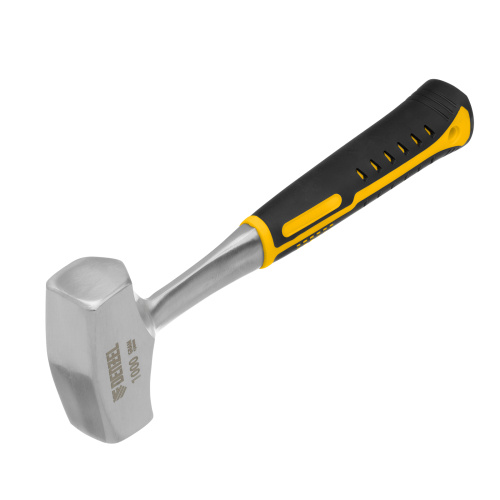 Кувалда 1 кг, цельнометаллическая, двухкомпонентная рукоятка Denzel купить в Москве с доставкой по всей России | ProtosMarket.ru