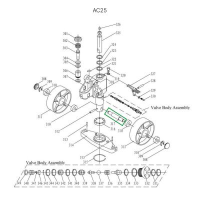 Ось крепления рулевых колес для гидравлических тележек DF25 купить в Москве с доставкой по всей России | ProtosMarket.ru