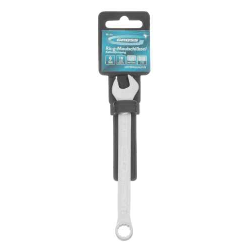 Ключ комбинированный 9 мм, CrV, холодный штамп Gross по ценам производителя в Санкт-Петербурге с доставкой по всей России