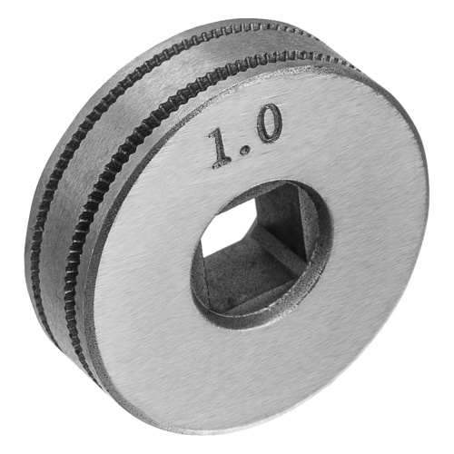 Подающий ролик, U профиль зубчатый под флюсовую проволоку 0,8-1мм посадка квадрат, 2 шт Denzel по ценам производителя в Санкт-Петербурге с доставкой по всей России