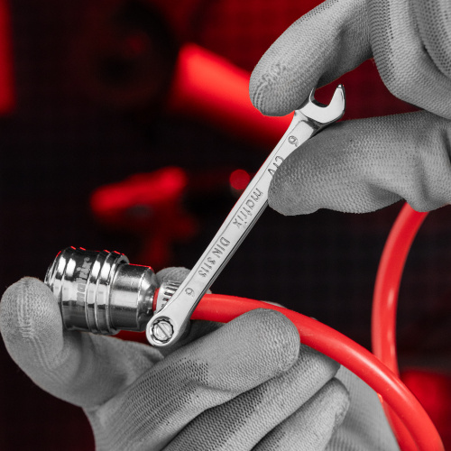 Ключ комбинированный, 6 мм, CrV, полированный хром Matrix по ценам производителя в Санкт-Петербурге с доставкой по всей России