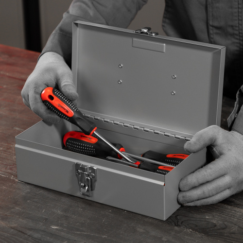 Ящик для инструмента, 284 х 160 х 78 мм, металлический Matrix купить в Москве с доставкой по всей России | ProtosMarket.ru