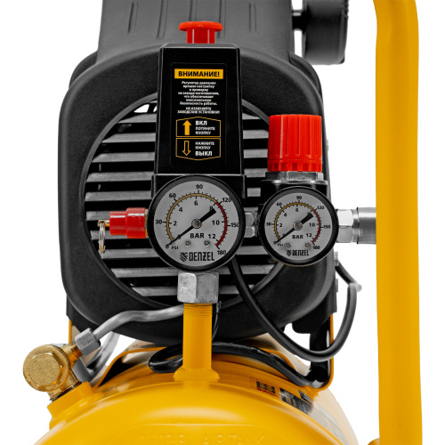 Компрессор воздушный DLC1300/24 безмасляный 1.3 кВт, 24 литра, 206 л/мин Denzel купить в Москве с доставкой по всей России | ProtosMarket.ru