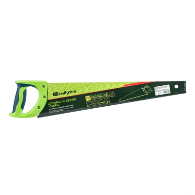 Ножовка по дереву "Зубец", 500 мм, 7-8 TPI, каленый зуб 3D, двухкомпонентная рукоятка Сибртех по ценам производителя в Санкт-Петербурге с доставкой по всей России