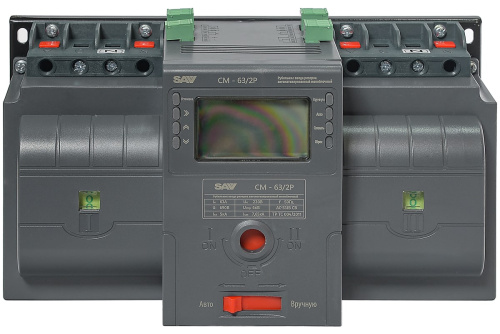 Рубильник реверсивный автоматизированный моноблочный (Блок автоматического ввода резерва АВР) CM-63/ по ценам производителя в Санкт-Петербурге с доставкой по всей России