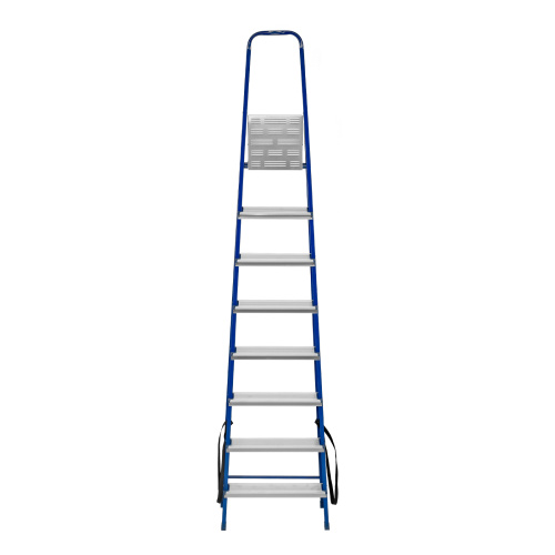 Стремянка, 8 ступеней, стальной профиль, алюминиевые ступени Сибртех купить в Москве с доставкой по всей России | ProtosMarket.ru