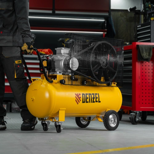 Компрессор воздушный рем. привод BCV 4000-T/100, 4,0 кВт, 100 литров, 690 л/мин Denzel по ценам производителя в Санкт-Петербурге с доставкой по всей России