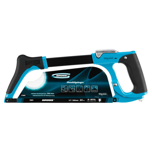 Ножовка по металлу "Piranha", 300 мм, рычажный механизм натяжения полотна Gross купить в Москве с доставкой по всей России | ProtosMarket.ru