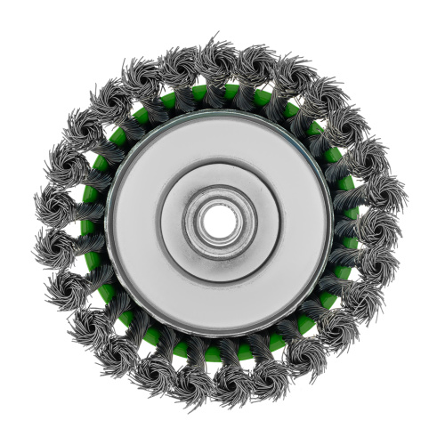 Щетка для УШМ, 125 мм, М14, "чашка", крученая металлическая проволока Сибртех по ценам производителя в Санкт-Петербурге с доставкой по всей России