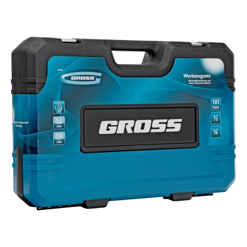 Набор инструментов, 1/4", 1/2", CrV, 120 зубьев, 101 предмет Gross купить в Москве с доставкой по всей России | ProtosMarket.ru