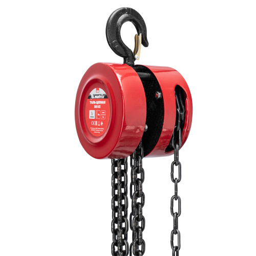 Таль цепная, 1 т, H подъема 2.5 м, расстояние между крюками 300 мм Matrix по ценам производителя в Санкт-Петербурге с доставкой по всей России