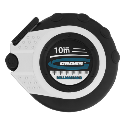 Рулетка геодезическая 10 м х 13 мм, закрытый корпус, металлическая лента, нейлон Gross купить в Москве с доставкой по всей России | ProtosMarket.ru