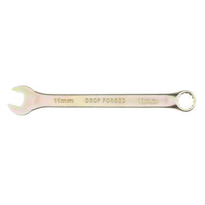 Ключ комбинированный, 11 мм, желтый цинк Сибртех купить в Москве с доставкой по всей России | ProtosMarket.ru