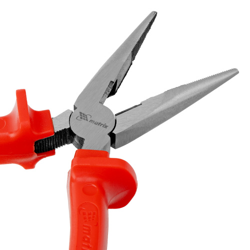 Длинногубцы прямые Econom, 160 мм, шлифованные, пластмассовые рукоятки Matrix купить в Москве с доставкой по всей России | ProtosMarket.ru