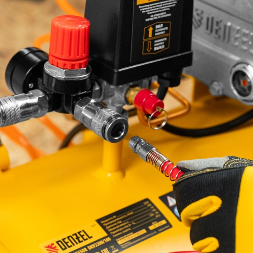 Компрессор воздушный DKV2200/100, Х-PRO 2.2 кВт, 400 л/мин, 100л Denzel по ценам производителя в Санкт-Петербурге с доставкой по всей России