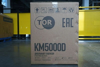 Генератор дизельный 5,0 кВт 220В с электростартером и колесами TOR KM5000D купить в Москве с доставкой по всей России | ProtosMarket.ru