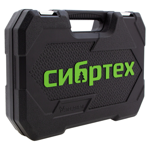 Набор инструментов 108 предметов, CrV, 1/2", 1/4" Сибртех купить в Москве с доставкой по всей России | ProtosMarket.ru