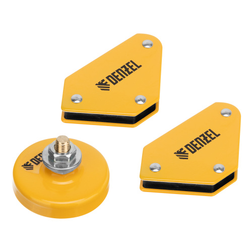 Набор из 2 магнитных сварочных фиксаторов и магнитной клеммы "масса" Denzel по ценам производителя в Санкт-Петербурге с доставкой по всей России