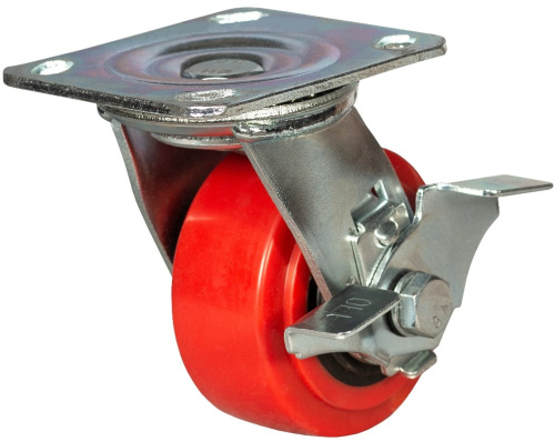 Колесо большегрузное поворотное  с тормозом 125 мм - SCpnb 55 по ценам производителя в Санкт-Петербурге с доставкой по всей России