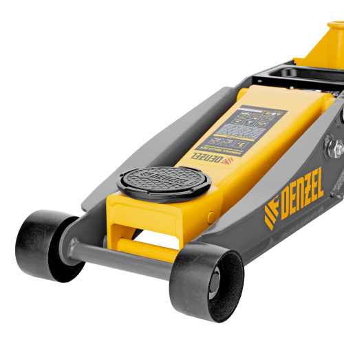 Домкрат гидравлический подкатной, 3 т, 125-470 мм, быстрый подъем, проф. Denzel по ценам производителя в Санкт-Петербурге с доставкой по всей России