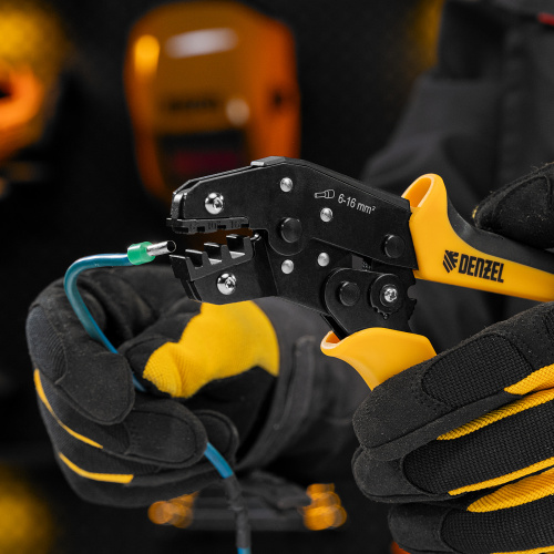 Клещи для обжима наконечников штыревых НШВ, НШВИ, НШВИ-2, 6-16 мм2 Denzel купить в Москве с доставкой по всей России | ProtosMarket.ru