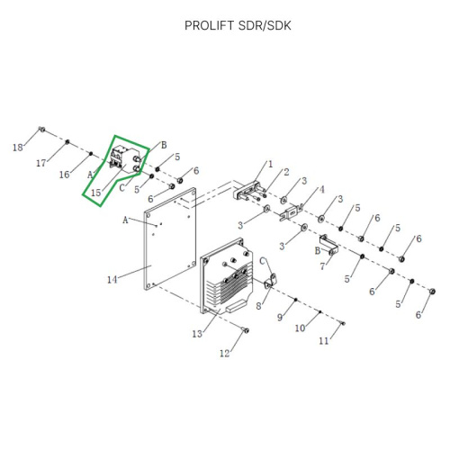 Контактор питания контроллера для штабелеров SDR/SDK 1,5-1,6 т, для тележек SK20 по ценам производителя в Санкт-Петербурге с доставкой по всей России