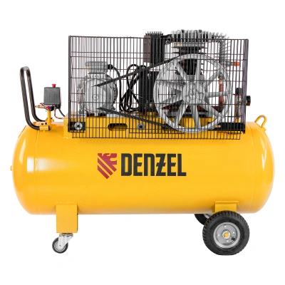 Компрессор воздушный, ременный привод BCI4000-T/200, 4.0 кВт, 200 литров, 690 л/мин Denzel купить в Москве с доставкой по всей России | ProtosMarket.ru
