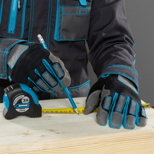 Рулетка "Schlagfest",3 м x 19 мм,магнитный обрезиненный зацеп,двусторонняя шкала,Нейлоновое покрытие,автоматическая фиксация Gross по ценам производителя в Санкт-Петербурге с доставкой по всей России