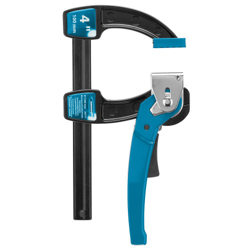 Струбцина реечная быстрозажимная 4, металлический корпус, рычажный храповой механизм, 100 мм Gross купить в Москве с доставкой по всей России | ProtosMarket.ru