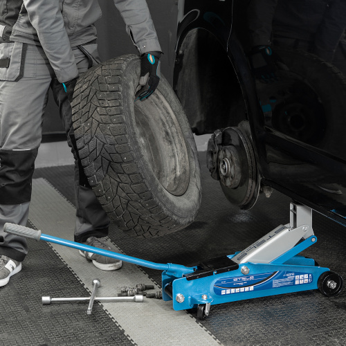 Домкрат гидравлический подкатной, высокий подъем, 3т, SUV, 190-535 мм, в кейсе Stels по ценам производителя в Санкт-Петербурге с доставкой по всей России
