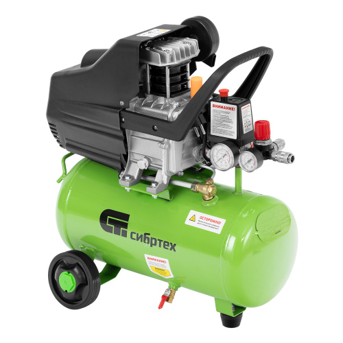 Компрессор воздушный КК-1100/22, 1, 1 кВт, 135 л/мин, 22 л, прямой привод, масляный Сибртех по ценам производителя в Санкт-Петербурге с доставкой по всей России