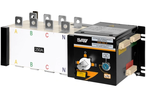 Реверсивный рубильник АВР (устройство автоматического ввода резерва) SHIQ5-250 4P по ценам производителя в Санкт-Петербурге с доставкой по всей России