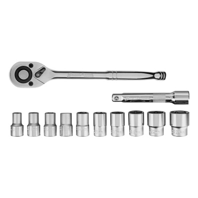 Набор торцевых головок, 1/2", головки 10 - 24 мм, с трещот. ключом, 12 предметов Matrix купить в Москве с доставкой по всей России | ProtosMarket.ru