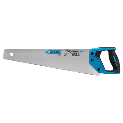 Ножовка по дереву "Piranha", 450 мм, 11-12 TPI, зуб-3D, каленый зуб, двухкомпонентная рукоятка Gross купить в Москве с доставкой по всей России | ProtosMarket.ru