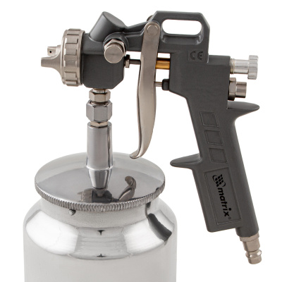 Краскораспылитель пневматический с нижним бачком V 0.75 л, сопло D 1.2, 1.5 и 1.8 мм Matrix купить в Москве с доставкой по всей России | ProtosMarket.ru