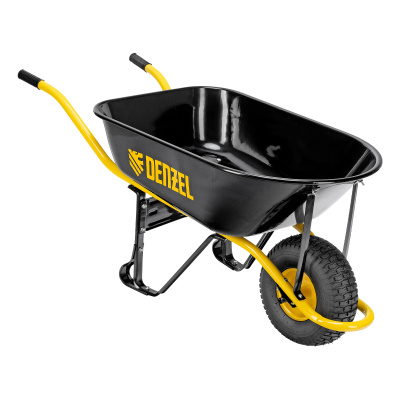 Тачка строительная, усиленная, объем 130 л, 230 кг, колесо 15х6.00-6 Denzel по ценам производителя в Санкт-Петербурге с доставкой по всей России