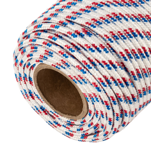 Фал плетеный полипропиленовый с сердечником, 8 мм, L 100 м, 16-прядный, Сибртех по ценам производителя в Санкт-Петербурге с доставкой по всей России