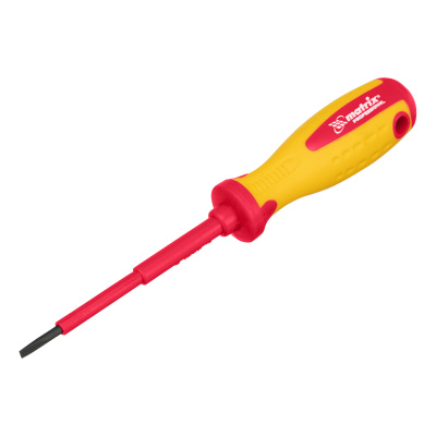 Отвертка Insulated, SL3 x 80 мм, CrMo, до 1000 В, двухкомпонентная рукоятка Matrix Professional по ценам производителя в Санкт-Петербурге с доставкой по всей России