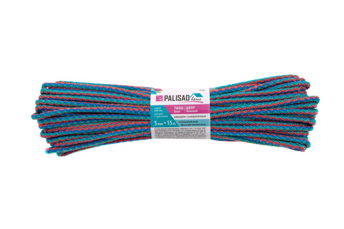 Шнур бельевой полипропиленовый с сердечником, 5 мм, L 15 м, цветной, Home Palisad по ценам производителя в Санкт-Петербурге с доставкой по всей России
