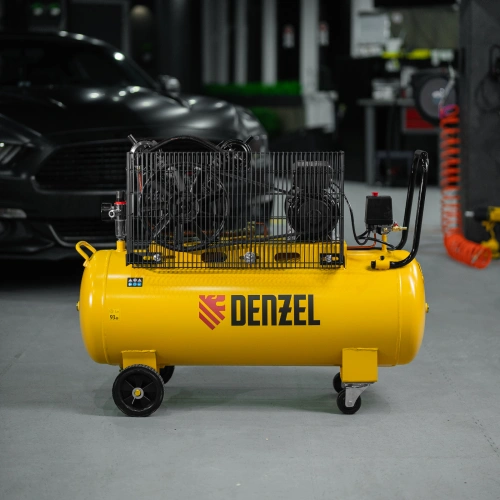 Компрессор воздушный BCV2300/100, ременный привод, 2.3 кВт, 100 литров, 440 л/мин Denzel купить в Москве с доставкой по всей России | ProtosMarket.ru