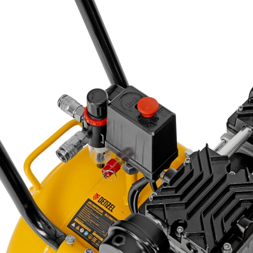 Компрессор безмасляный, малошумный DLS 1800/100,1800 Вт, 3x600, 100 л, 345 л/мин Denzel по ценам производителя в Санкт-Петербурге с доставкой по всей России