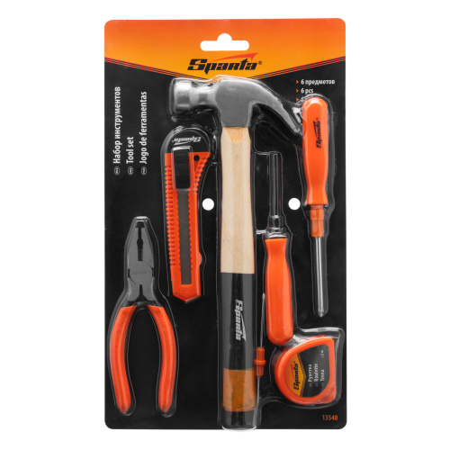Набор инструментов бытовой, 6 предметов Sparta купить в Москве с доставкой по всей России | ProtosMarket.ru