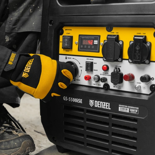 Генератор инверторный GS-5500iSE, 5,5 кВт, 230 В, закрытый корпус,электростартер Denzel по ценам производителя в Санкт-Петербурге с доставкой по всей России