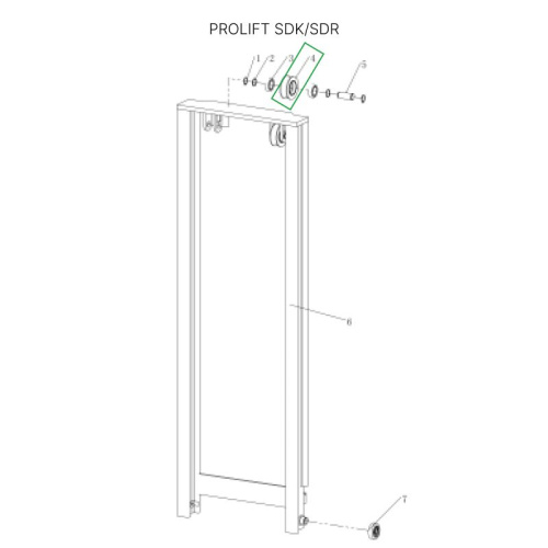 Ролик боковой цепи для штабелеров SDR 1533/1536/1545S/1645/1656/2036/2045, SDK по ценам производителя в Санкт-Петербурге с доставкой по всей России