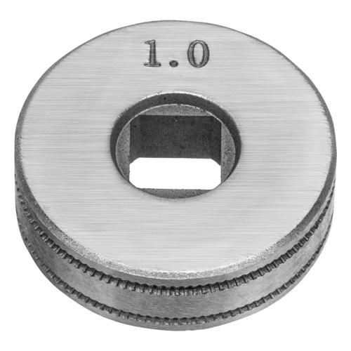 Подающий ролик, U профиль зубчатый под флюсовую проволоку 0,8-1мм посадка квадрат, 2 шт Denzel по ценам производителя в Санкт-Петербурге с доставкой по всей России