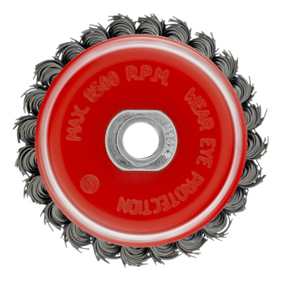 Щетка для УШМ, 100 мм, М14, "чашка", крученая проволока 0.8 мм Matrix по ценам производителя в Санкт-Петербурге с доставкой по всей России