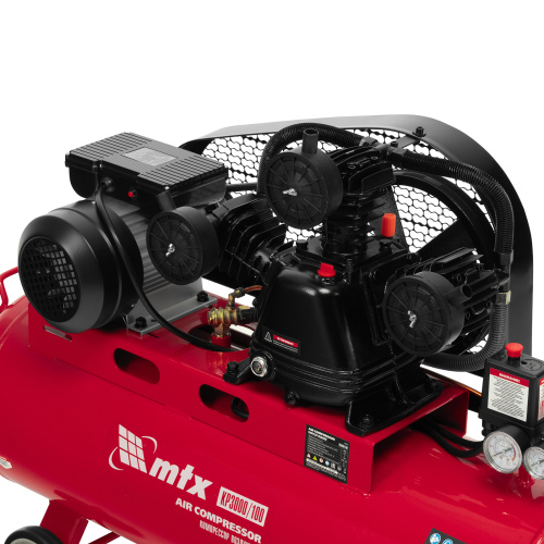 Компрессор воздушный ременный привод КР3000/100  3,0 кВт, 100 литров, 510 л/мин МТХ купить в Москве с доставкой по всей России | ProtosMarket.ru