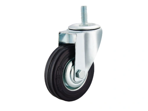 Колесо поворотное SCt 55 125 мм резина с болтом (F) по ценам производителя в Санкт-Петербурге с доставкой по всей России